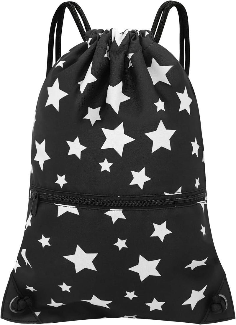 HOLYLUCK Drawstring Backpack Bag Sport Gym Sackpack - Image 1