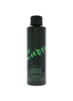 Curve Curve Men's Deodorant Fragrance Spray by Curve, Casual Day or Night Scent, Forest Woods, 6 Fl Oz 