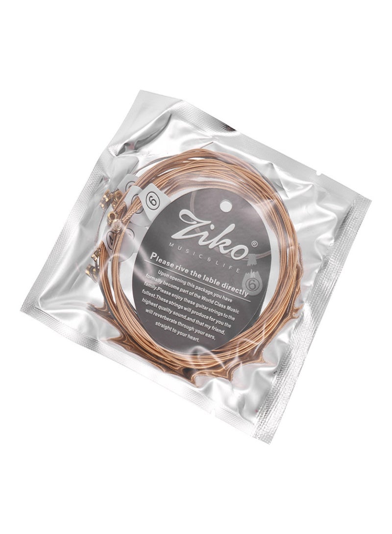ZIKO DP-010 Extra Light Acoustic Guitar Strings Hexagon Alloy Wire Phosphor Bronze Wound Corrosion 6 Strings Set - Image 4