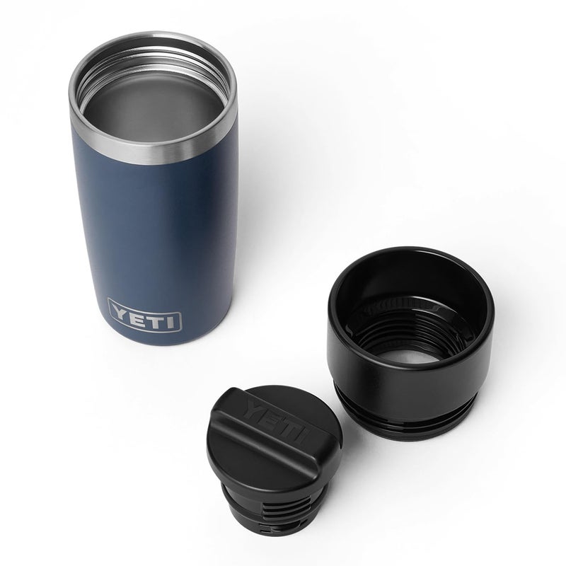 YETI Rambler 12 oz Travel Bottle, Stainless Steel, Vacuum Insulated with Leakproof Commuter Cap, Navy - Image 3
