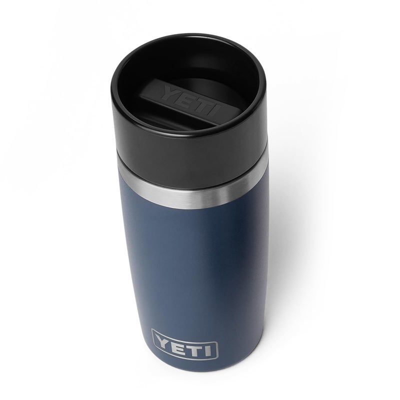YETI Rambler 12 oz Travel Bottle, Stainless Steel, Vacuum Insulated with Leakproof Commuter Cap, Navy - Image 1