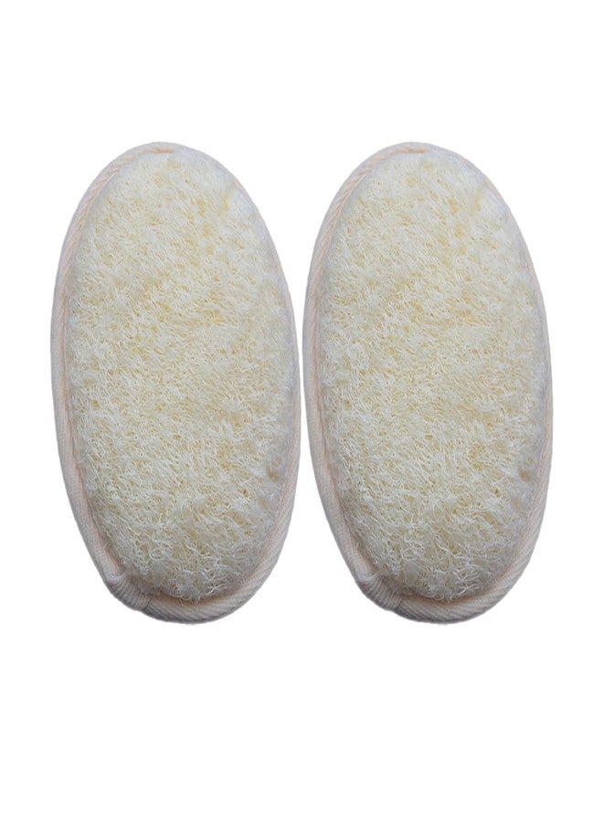 Much Hotter 2-Pack Exfoliating Body Scrubber Loofah Sponge,Loofah Sponge Exfoliating Body Scrubber - Natural Luffa & Terry Cloth, Body Scrubbers for Men and Women,Perfect for Bath Spa and Shower - Image 1