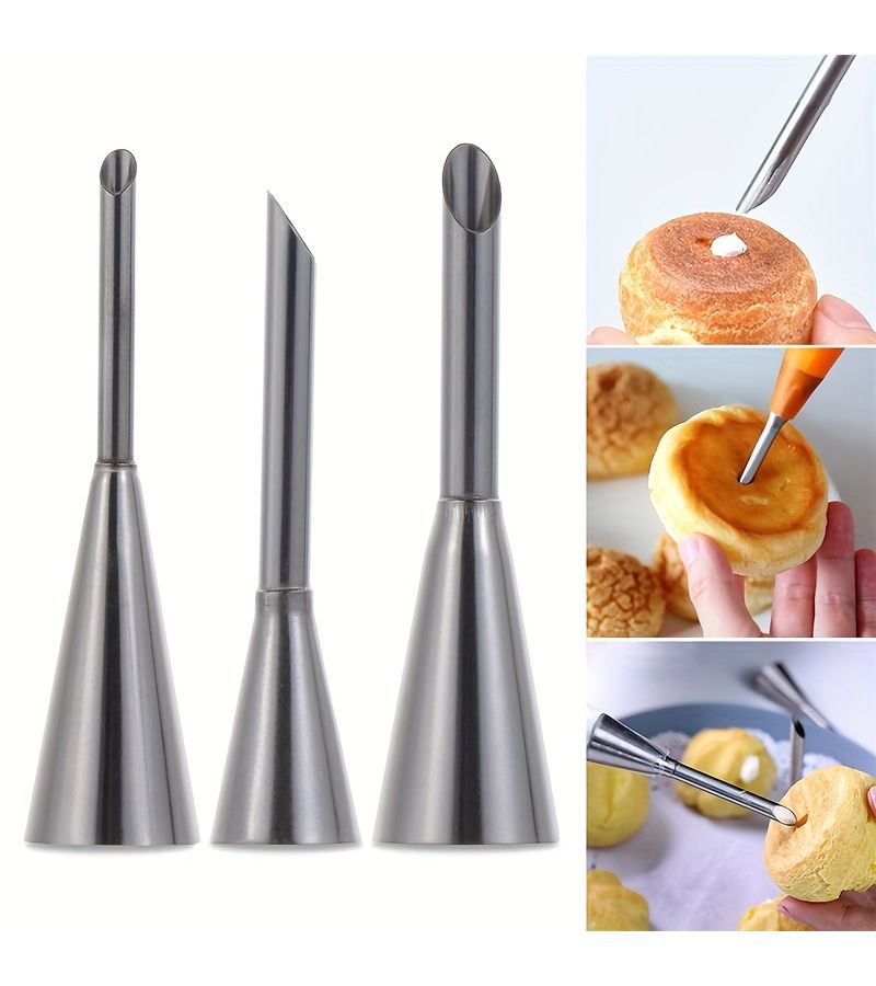2pcs Stainless Steel Pastry Nozzle Set for Cupcake Cake Decorating Kitchen Baking Supplies - Image 4