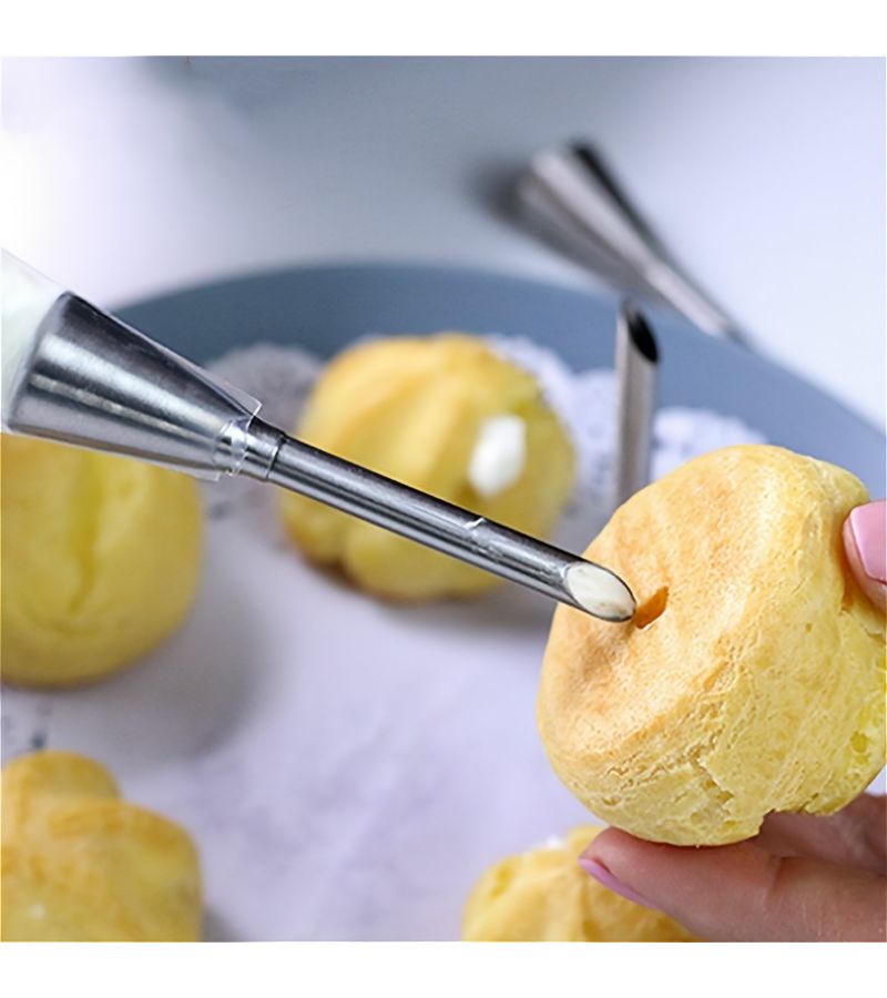 2pcs Stainless Steel Pastry Nozzle Set for Cupcake Cake Decorating Kitchen Baking Supplies - Image 5