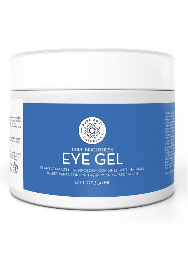 PURE BODY NATURALS Age-Defying Eye Gel For Wrinkles And Circles, Eye Cream For Under Eye Bag Treatment, 1.7 Fl. Ounce 