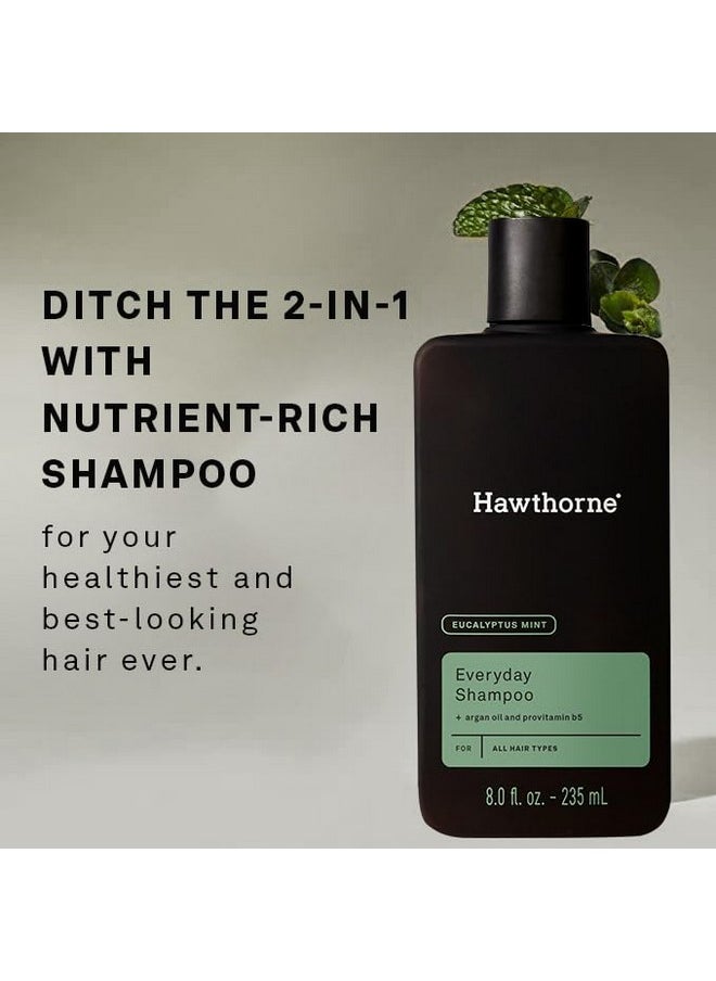 Hawthorne - Awthorne Men'S Everyday Shampoo. For Stronger Healthier Hair With Pure Avocado Oil And Coconut Oil. Mint And Eucalyptus Scent. Sulfate Free Paraben Free. 8 Fl. Oz. - Image 1