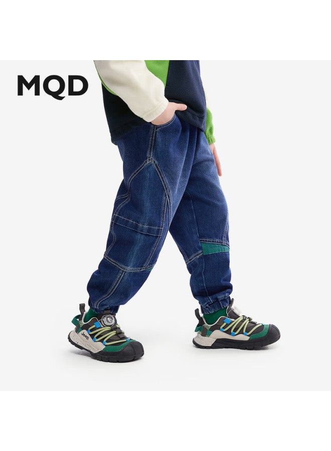 Mqd Boys' Denim Jeans Autumn New Outdoor Style Loose Casual Kids' Jogger Pants - Image 1