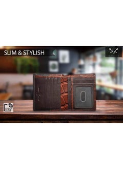 AL FASCINO AL FASCINO Wallets for Men Leather Original Purses for Men RFID Wallet for Men Leather Wallet for Men Money Purse for Men Wallet Mens Wallet Men Wallet Gents Wallets Card Holder for Men Gents Wallets  - Image 4