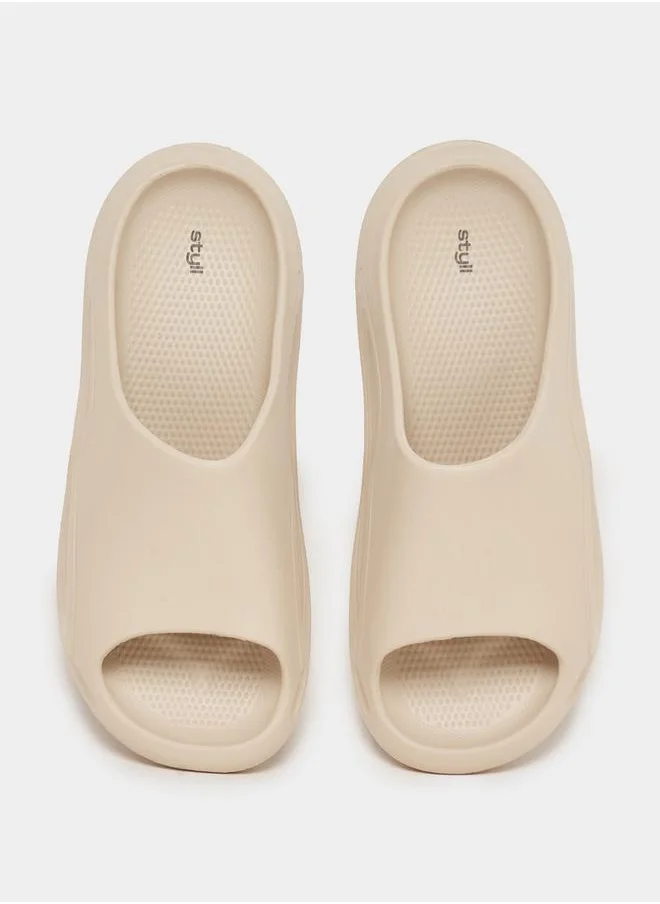 Styli Solid Thick Band Slip On Slides