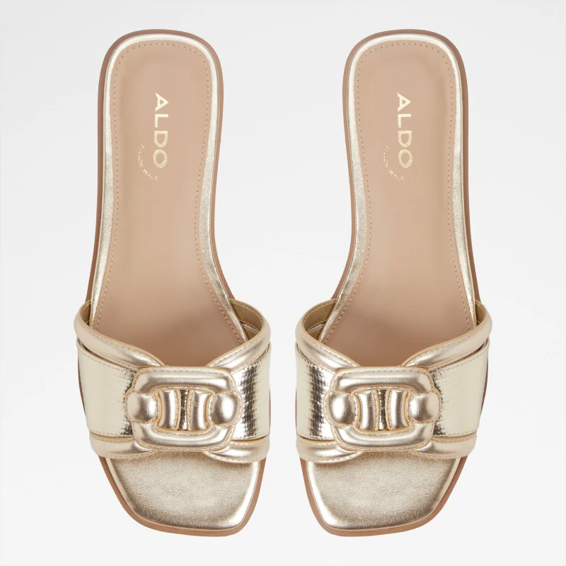 Aldo  LIAUDIN Textured Flat Sandals for Women | Best Price UAE