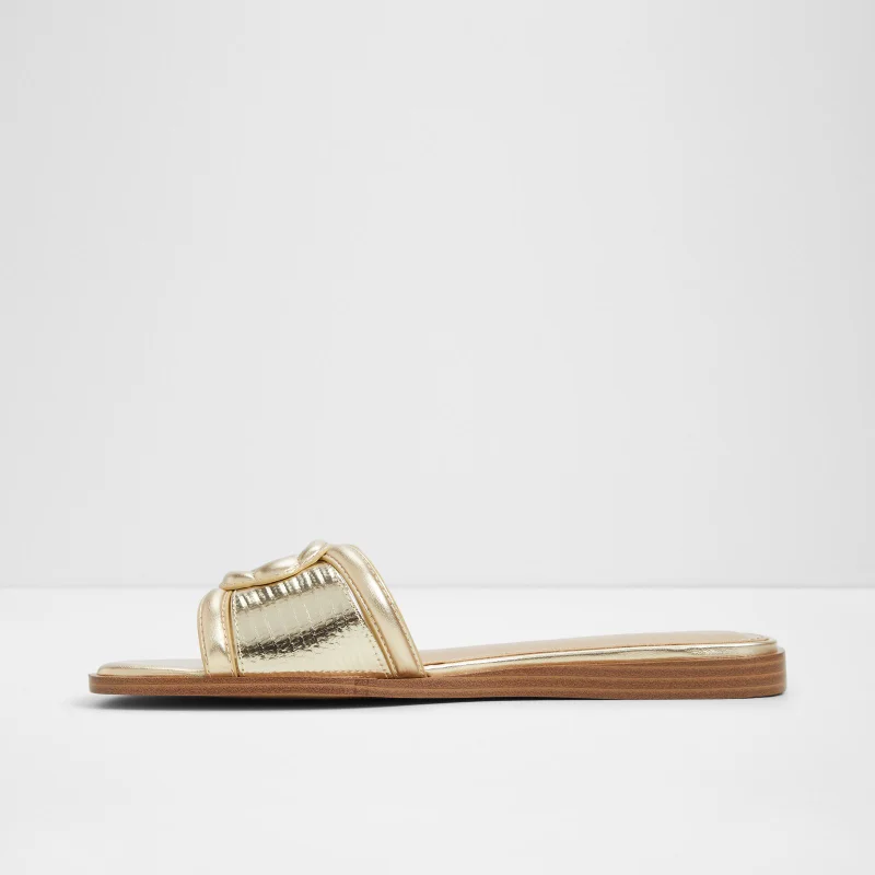 Aldo  LIAUDIN Textured Flat Sandals for Women | Best Price UAE