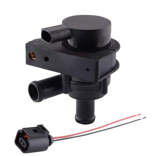Cheriezing 1K0965561J Auxiliary Cooling Water Pump with Plug compatible for A3 A4 TT, VW Bettle CC Eos Golf GTI Jetta Passat Tiguan - 2.0T engine - Image 1