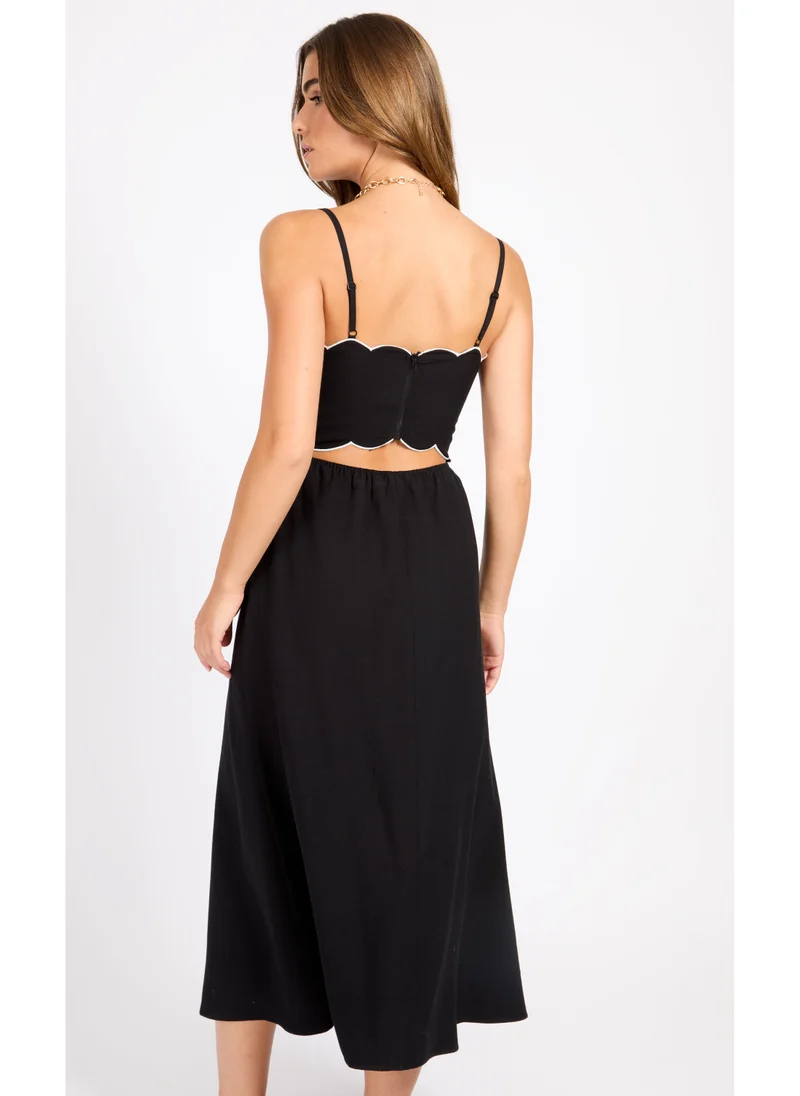 Little Mistress Strappy Maxi Dress