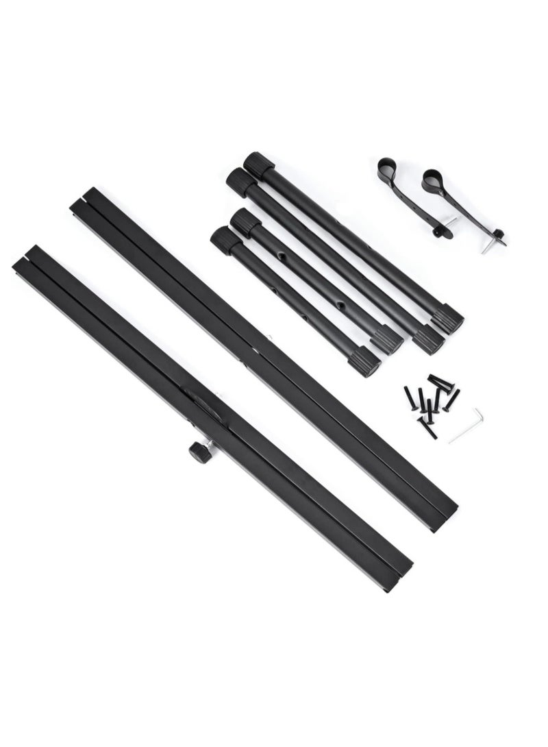 GOGOGO Keyboard Stands And Bench Set,Double-X Stand Adjustable & Portable Digital Piano With Locking Straps - Image 5