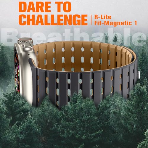 Bandletic Compatible with Apple Watch Ultra 2 Bands for Men Women Rugged Magnetic Silicone Sport Strap for iWatch 49mmUltra 32146mm111045mm98744mmSE3SE2SE65442mm321 - Image 3