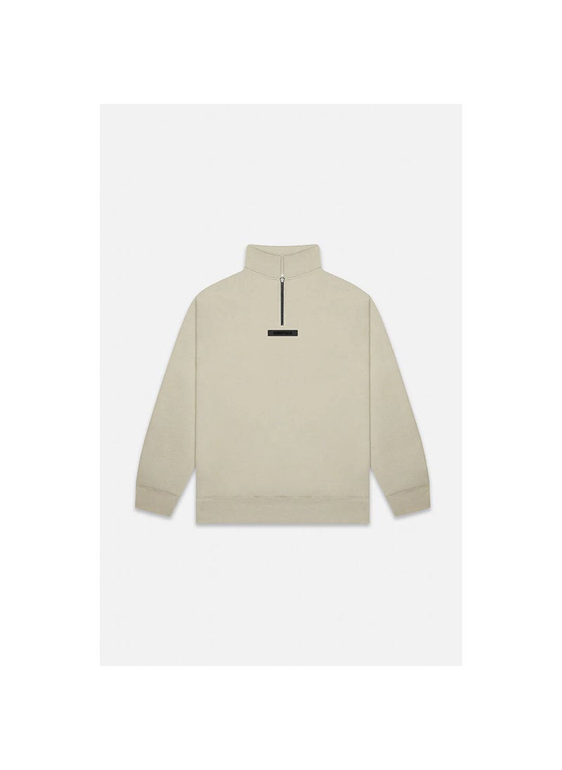 Generic - 2021 SS Half-Zip Fleece Hoodie FOG Essentials Streetwear Moss - Image 1