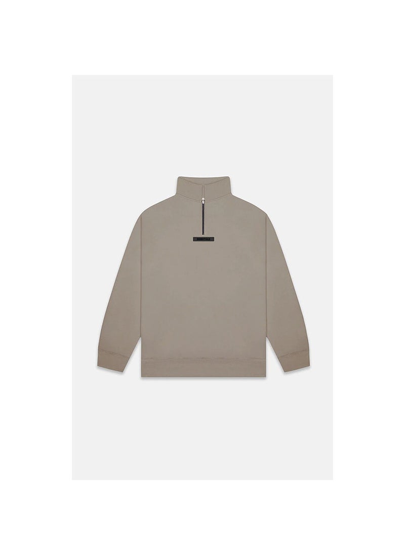 Generic - 2021 SS Half-Zip Fleece Hoodie FOG Essentials Streetwear Moss - Image 1