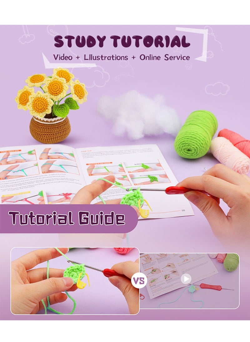 DIY Cartoon Dolls, Material Package Sets, Hand Crochet, Material Packages, Sunflowers - pzsku/Z0EF068FA77E410530469Z/45/_/1705460727/1822b779-31f7-495e-ba58-823f3ac42aea