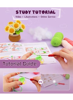 Arabest DIY Cartoon Dolls, Material Package Sets, Hand Crochet, Material Packages, Sunflowers  - Image 4