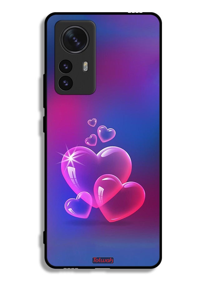 Tolwak Xiaomi 12 Pro Protective Case Cover Water Hearts - Image 2