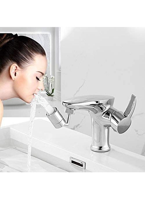 TOP SELECT Top Select Kitchen Sink Faucet Aerator Splash Filter Faucet Extender Sprayer Modes 720 Degree Rotatable Bubbler Aerator Faucet Sprayer Attachment Female Thread  - Image 1