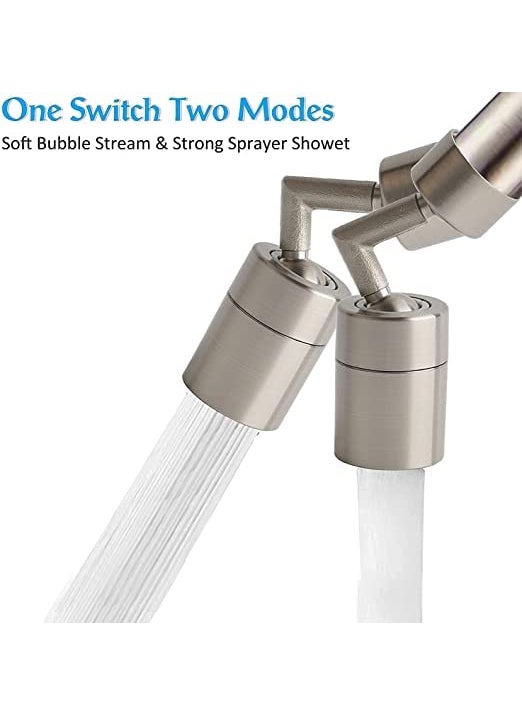 TOP SELECT Top Select Kitchen Sink Faucet Aerator Splash Filter Faucet Extender Sprayer Modes 720 Degree Rotatable Bubbler Aerator Faucet Sprayer Attachment Female Thread  - Image 5