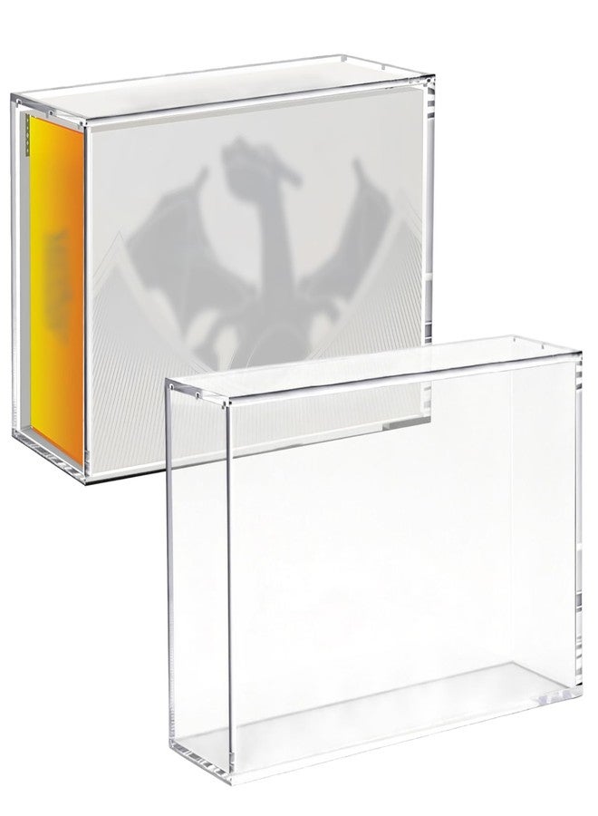 Krbnk Charizard UPC Display Case, 5+8mm Acrylic Trading Card Storage Case with Magnetic Lid, UV Protection Dustproof Display Box for Ultra Premium Collection,12.64x3.58x8.35in - Image 1