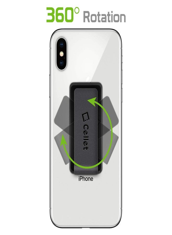 سيليت حامل هاتف محمول شديد التحمل - جراب هاتف بمشبك حزام دوار قابل للتعديل بزاوية 360 درجة (اللون: أسود) من سيليت - Image 3