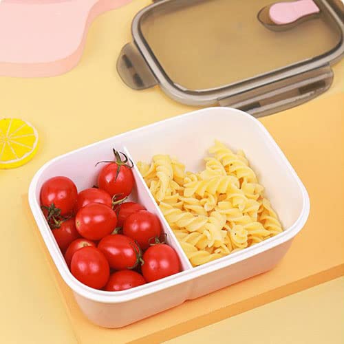 Mayatra's Lunch Box for Office 2 Compartment Plastic Lunch Box Air Tight Leakproof Tiffin Box for Children (Multicolor/600ml) - Image 2