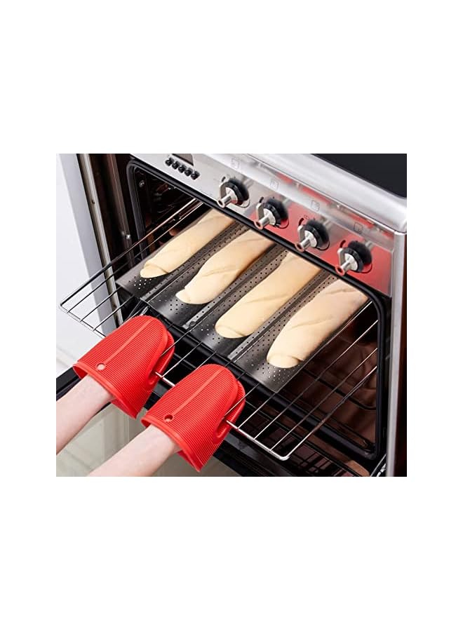 S-TOP Bread Pan Non-Stick Perforated French Baguette Mold For Baking Loaves Tray Silicone Mould Molds 4 - Image 3