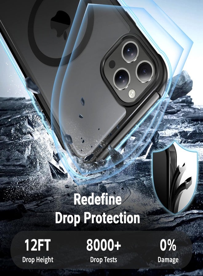 jaroco for iPhone 11 Pro Max case, [Compatible with MagSafe][Military Grade Drop Protection][Heavy Duty Protection][Non-Slip][Shockproof] with 2-Layer Durable Bumper Phone Case 6.5''-Black - Image 3