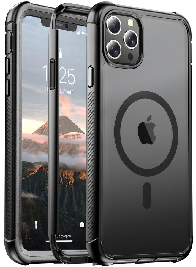 jaroco for iPhone 11 Pro Max case, [Compatible with MagSafe][Military Grade Drop Protection][Heavy Duty Protection][Non-Slip][Shockproof] with 2-Layer Durable Bumper Phone Case 6.5''-Black - Image 1