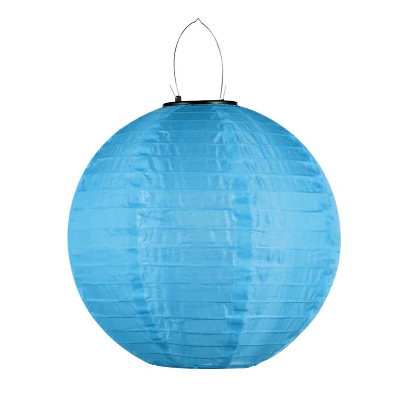 Solar Operated LEDs Outdoor Lantern Hanging Light Decorative Lantern 300mm/ 12inches IP65 Water Resistance Built-in 600mAh Rechargeable Cell for Garden Yard Patio Wedding Party Decoration - Image 1