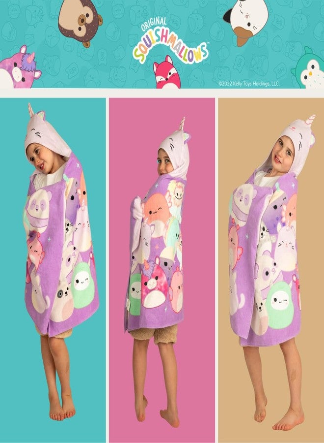 Franco Squishmallows Kids Super Soft Bath/Pool/Beach Soft Cotton Terry Hooded Towel Wrap, 24 in x 50 in, (Officially Licensed Product) By Franco - Image 5