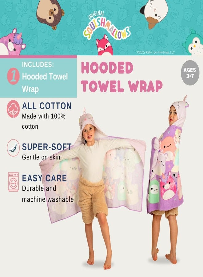 Franco Squishmallows Kids Super Soft Bath/Pool/Beach Soft Cotton Terry Hooded Towel Wrap, 24 in x 50 in, (Officially Licensed Product) By Franco - Image 2