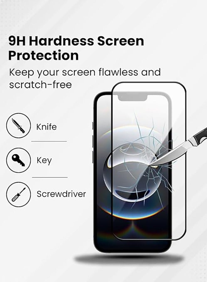 2 Pack iPhone 16e 5G Screen Protector, 9H Tempered Glass Screen Protector for iPhone 16e 5G 6.1inch, Full Coverage Bubble-Free Tempered Film, Anti-Scratch Film - Image 3
