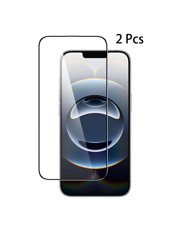 2 Pack iPhone 16e 5G Screen Protector, 9H Tempered Glass Screen Protector for iPhone 16e 5G 6.1inch, Full Coverage Bubble-Free Tempered Film, Anti-Scratch Film - Image 1