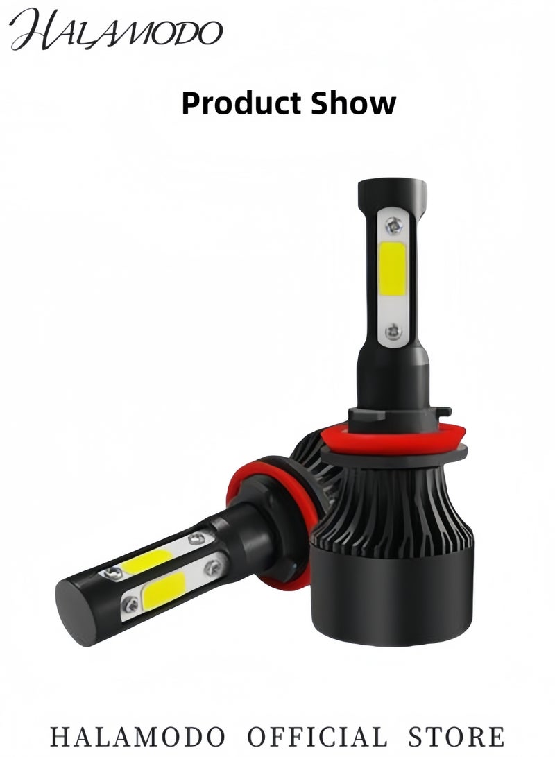 Halamodo 2PCS Car LED Light Super Bright Auto Fog Light Plug & Play High and Low Beam Bulb Waterproof Headlight Replacement Lighting Car Accessories - Image 2