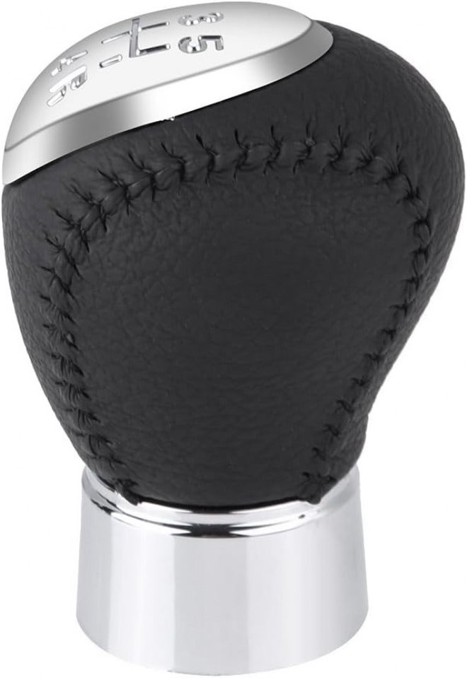 5 Speed Gear Stick Shift Knob Head, Metal and PU Leather, Black for 3 5 6 323 626 - Ergonomic Comfort, Stylish Replacement, Easy Installation - Image 4