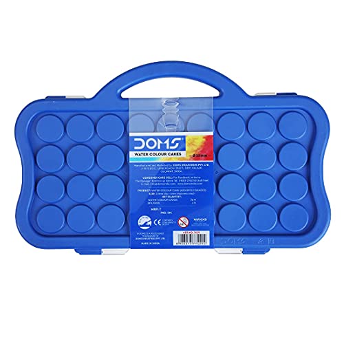 Doms 36 Shades 30mm Water Colour Cakes | Easy to Use Palette Lid | Organic Rich Colour Pigments | Free Brush Inside | Non-Toxic & Safe for Kids | Pack of 1 - Image 5