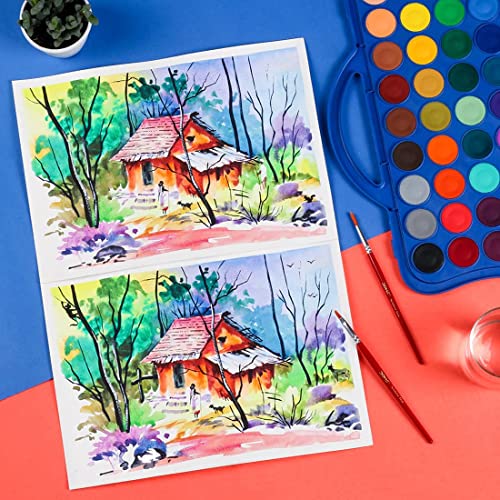Doms 36 Shades 30mm Water Colour Cakes | Easy to Use Palette Lid | Organic Rich Colour Pigments | Free Brush Inside | Non-Toxic & Safe for Kids | Pack of 1 - Image 4