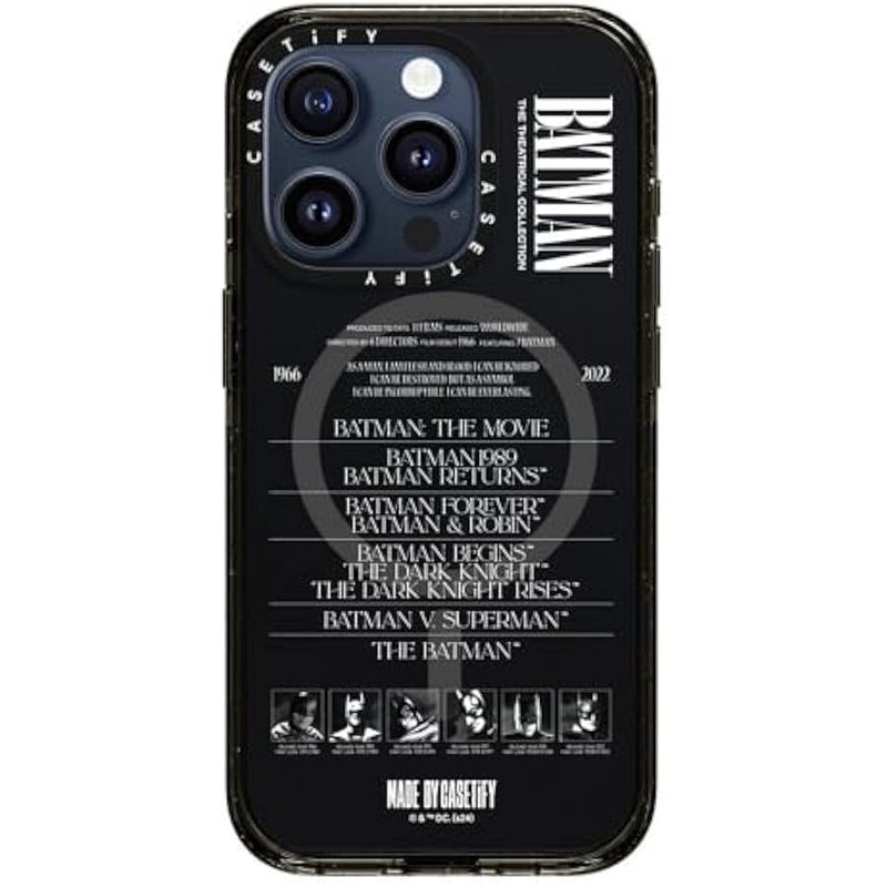 Casetify Impact iPhone 15 Pro Case 【Batman Co-Lab / 4X Military Grade Drop Tested / 8.2ft Drop Protection/Compatible with Magsafe】 - A Hero Can be Anyone - Clear Black - Image 2