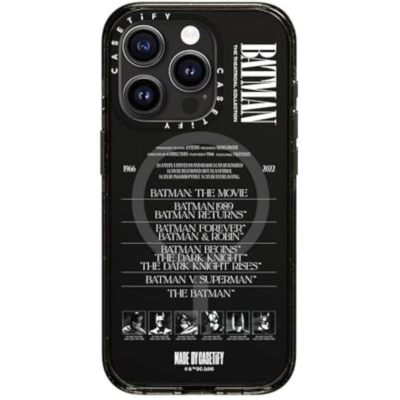 Casetify Impact iPhone 15 Pro Case 【Batman Co-Lab / 4X Military Grade Drop Tested / 8.2ft Drop Protection/Compatible with Magsafe】 - A Hero Can be Anyone - Clear Black - Image 4