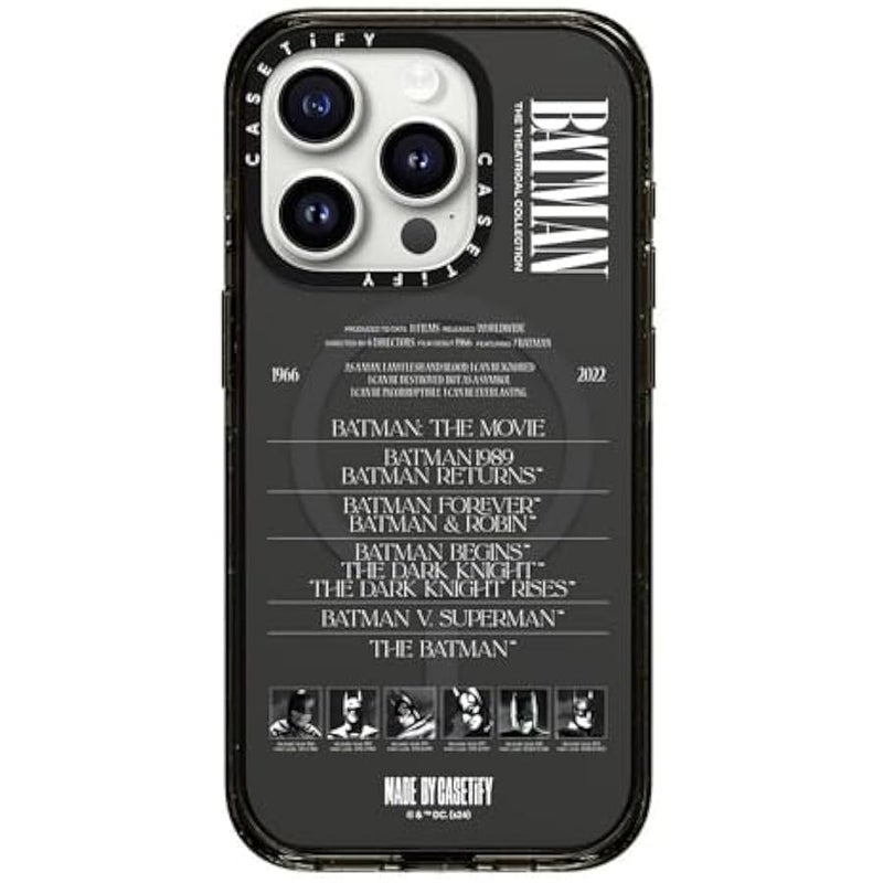 Casetify Impact iPhone 15 Pro Case 【Batman Co-Lab / 4X Military Grade Drop Tested / 8.2ft Drop Protection/Compatible with Magsafe】 - A Hero Can be Anyone - Clear Black - Image 3