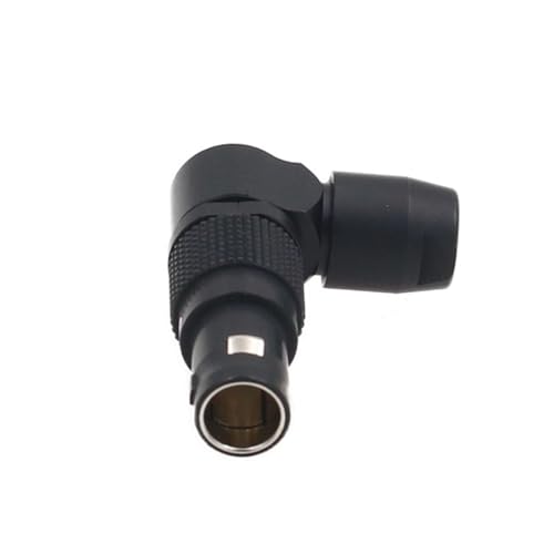 HangTon Black 0B FSG 7 Pin 90Degree Connector Rotated Adjustable Right Angle Male Circular Push Pull Cable Plug Compatible for Lemo - Image 3