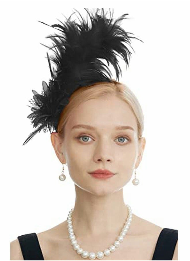 Generic - Feather Fascinator Headband - Image 1