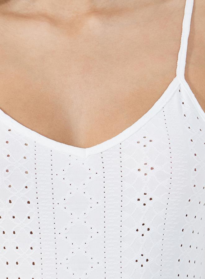Styli Jersey Schiffli Slip Dress  - Image 3