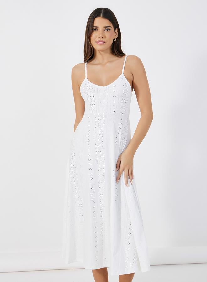 Styli Jersey Schiffli Slip Dress  - Image 2