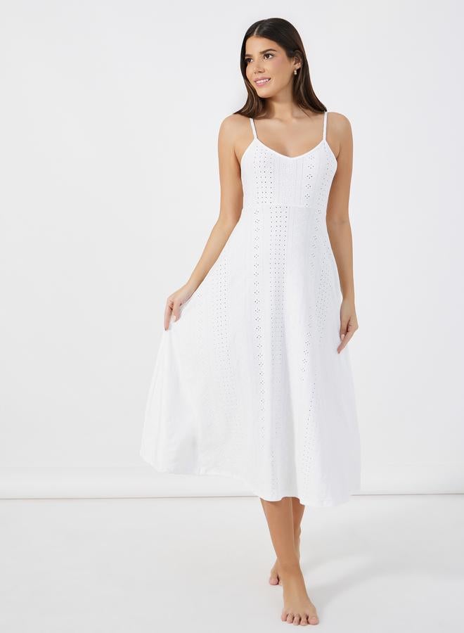 Styli Jersey Schiffli Slip Dress  - Image 1