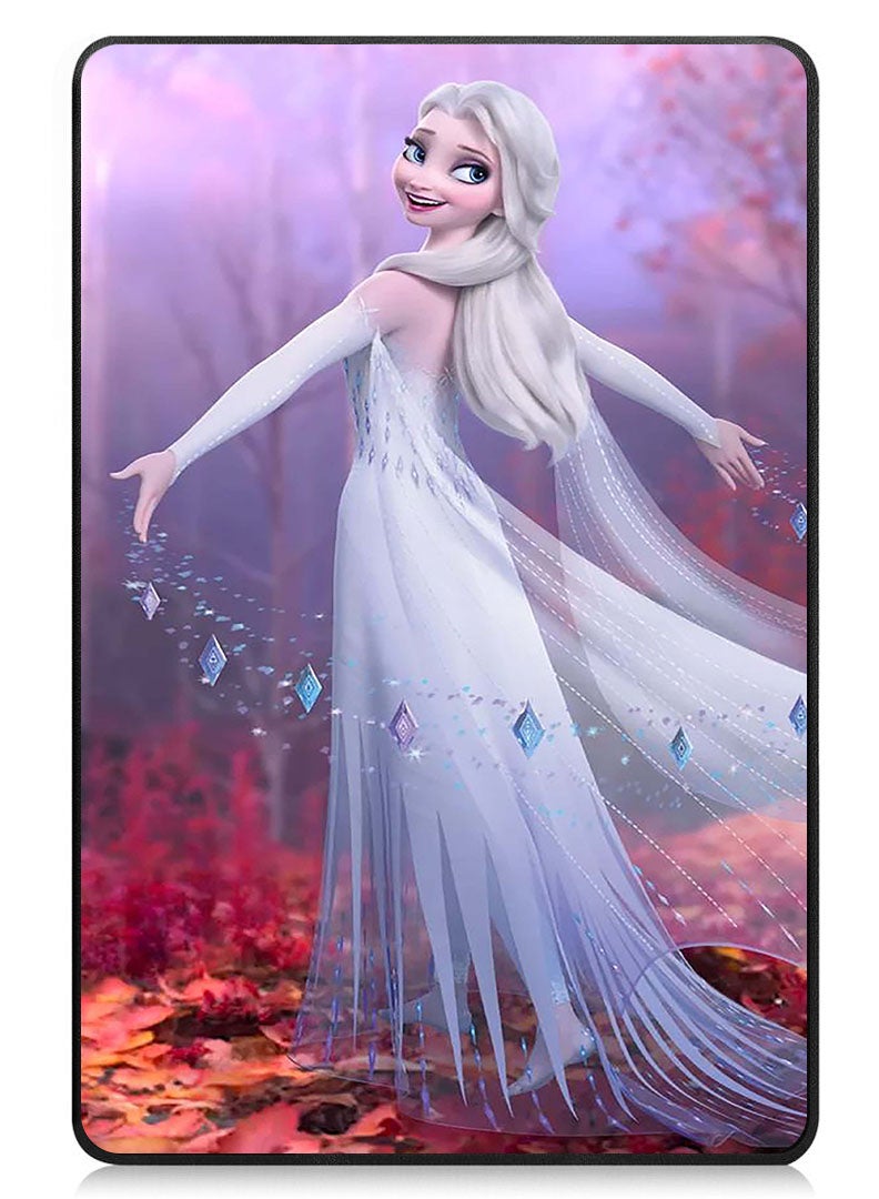 Theodor Protective Flip Case For Samsung Galaxy Tab S9 FE With Trifold Stand Auto Wake Sleep Shockproof Cover Elsa smile - Image 1